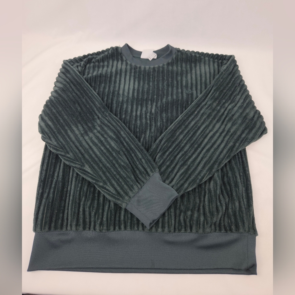 Adidas Green Ribbed Sweater